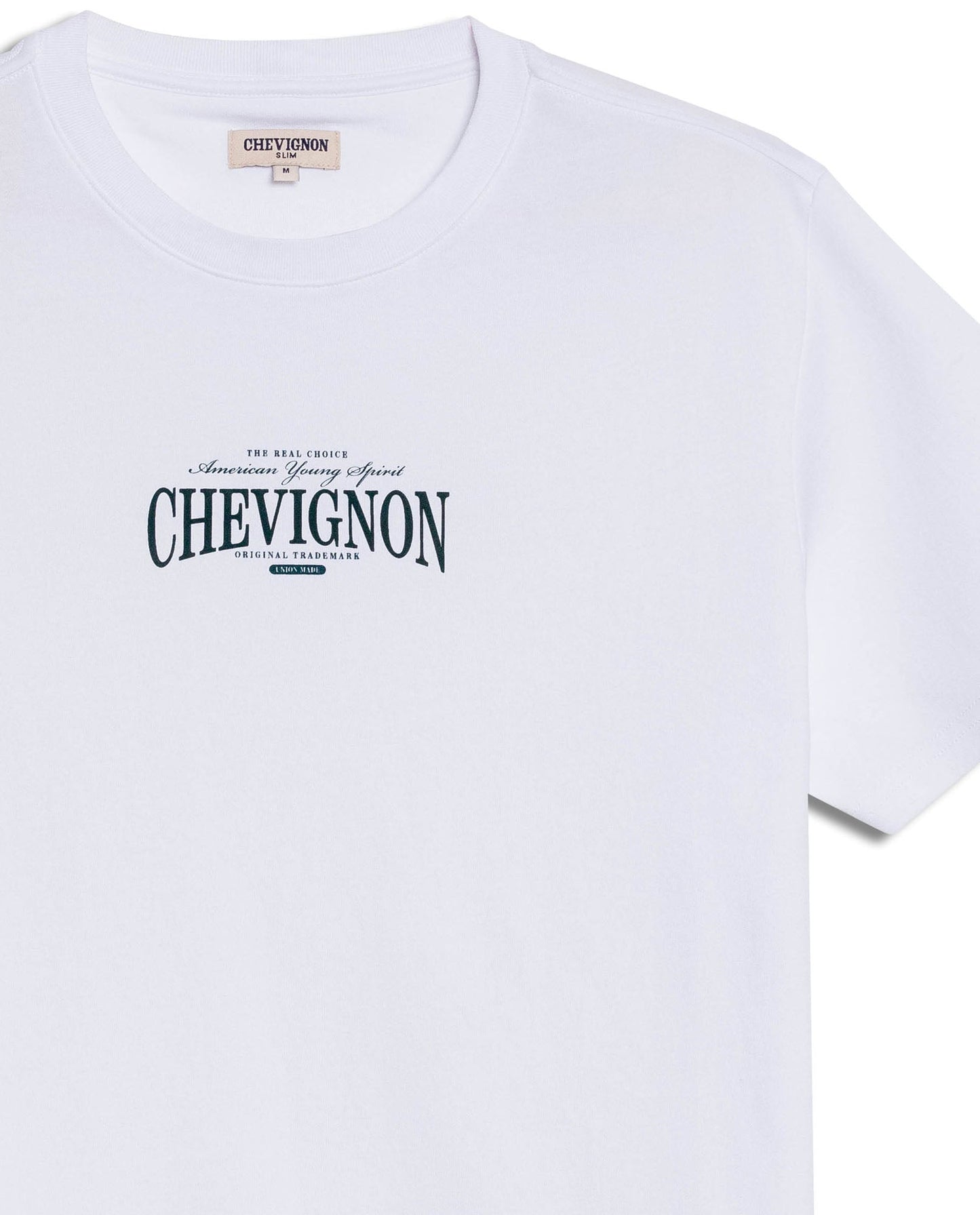 Men's T-Shirt Slim Fit Short Sleeve Cotton Polyester High Density Graphic Center Print Tactile Relief - White