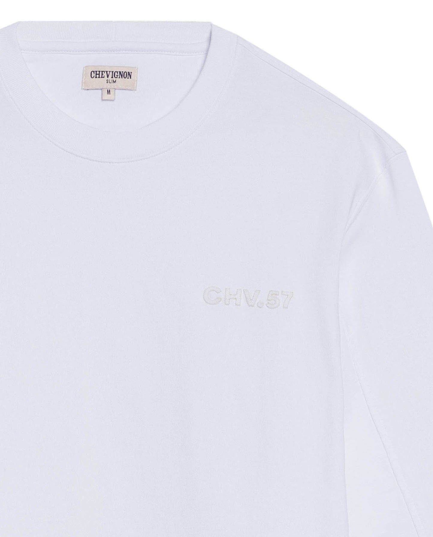 Men's Classic Fit Long Sleeve T-shirt in Cotton Voyage