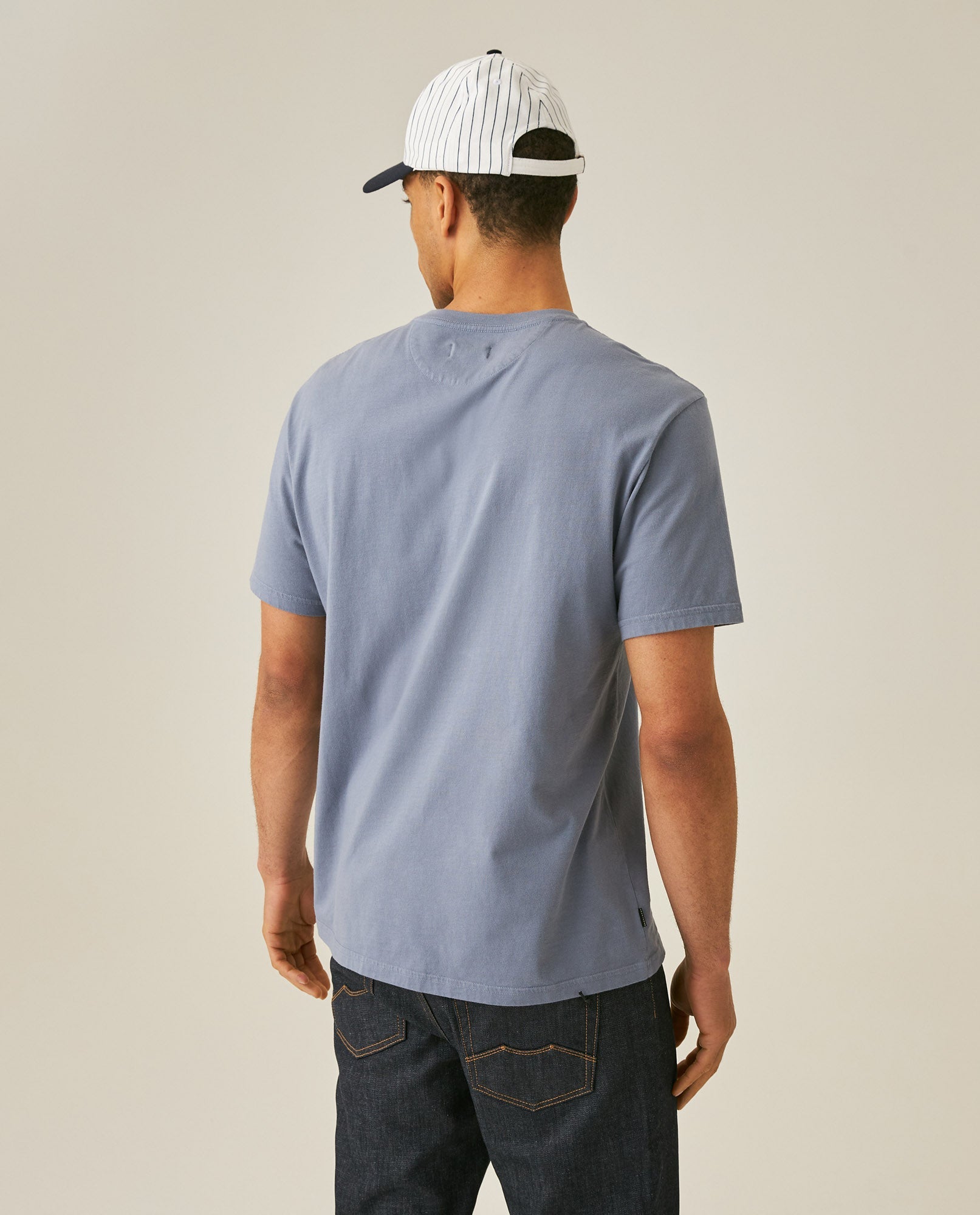 Men's Slim Fit V-Neck T-Shirt - Light Blue