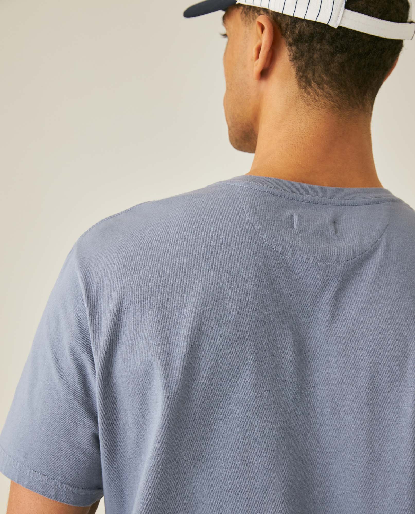 Men's Slim Fit V-Neck T-Shirt - Light Blue