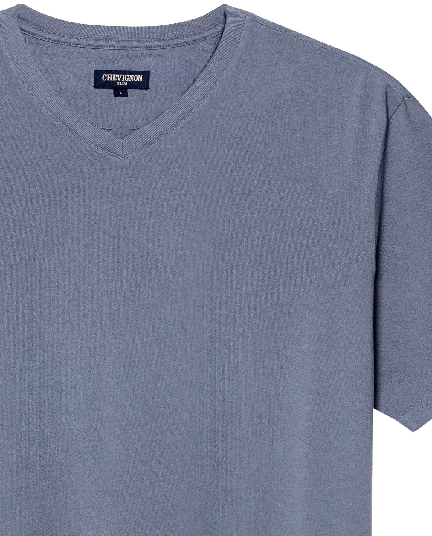Men's Slim Fit V-Neck T-Shirt - Light Blue