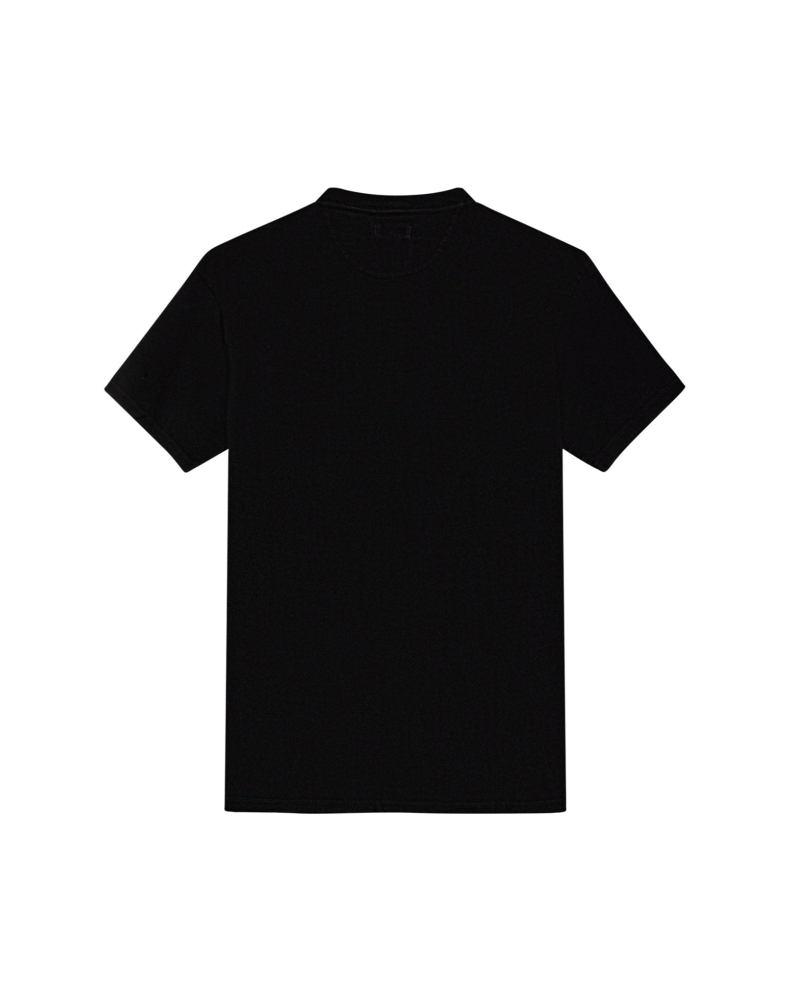 Men's T-Shirt Slim Fit Short Sleeve Crewneck Cotton Vibrant Embroidered Duck Heart Point Chest - Black