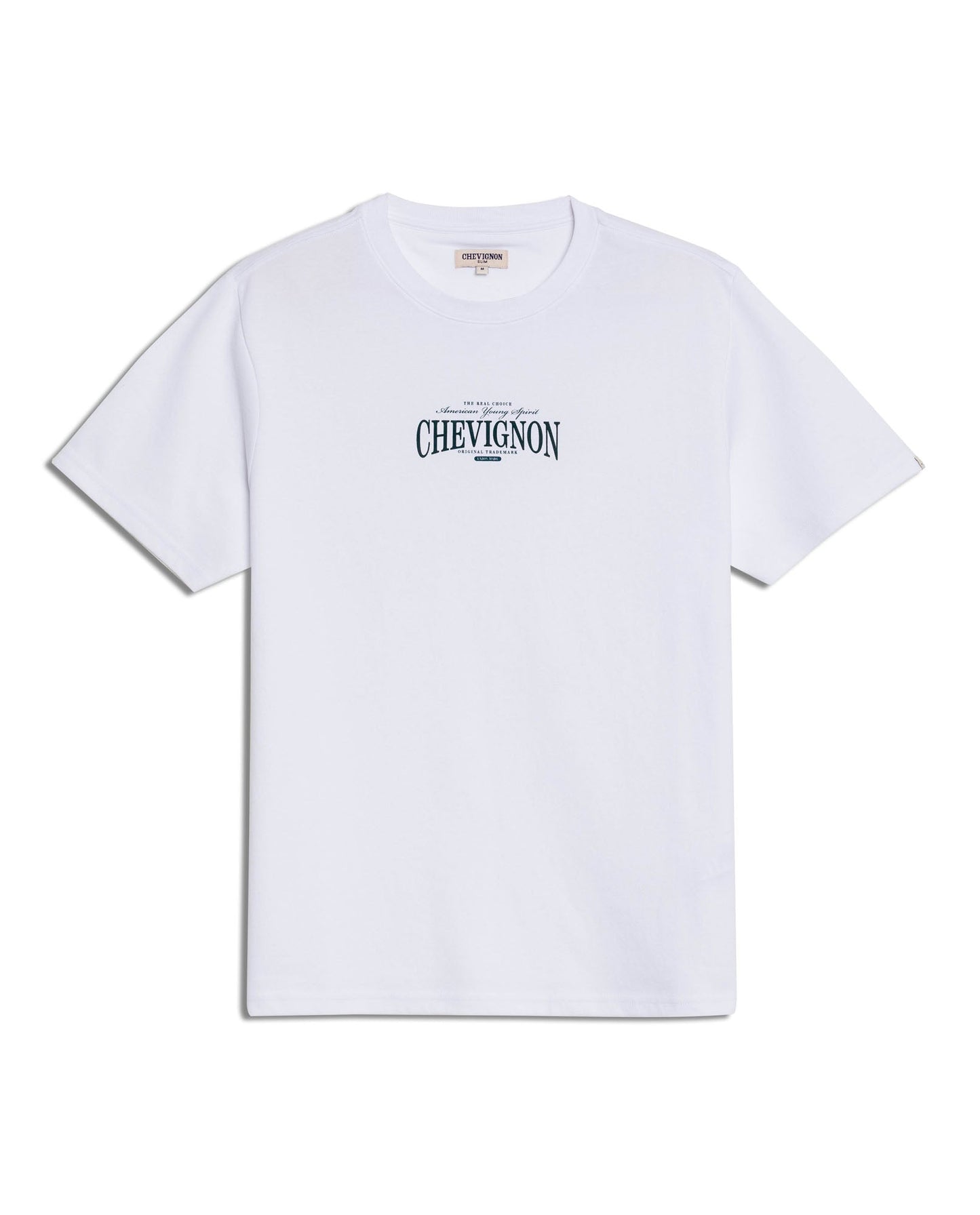 Men's T-Shirt Slim Fit Short Sleeve Cotton Polyester High Density Graphic Center Print Tactile Relief - White
