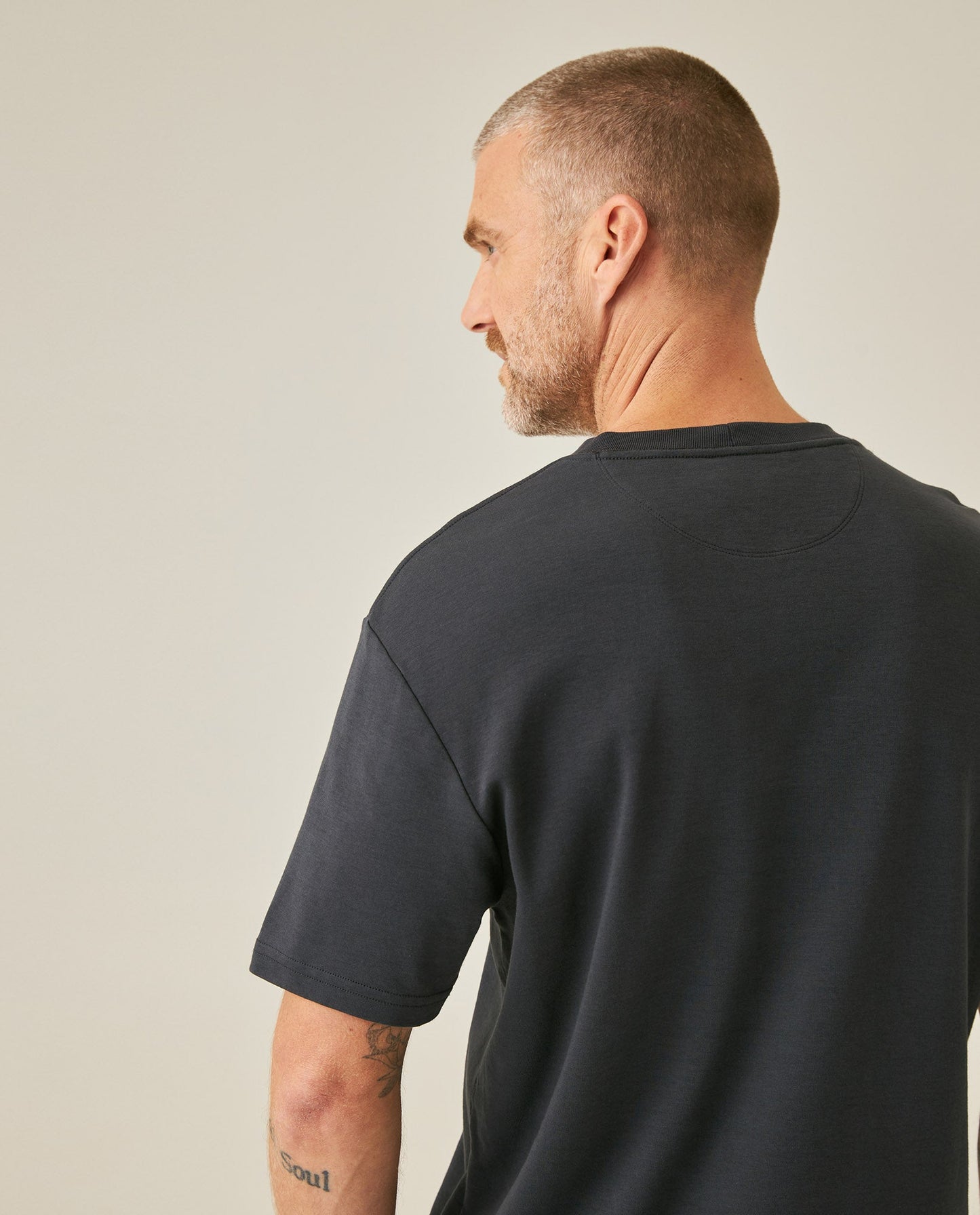 Men's T-Shirt Slim Fit Short Sleeve Minimalist Duck - Gray