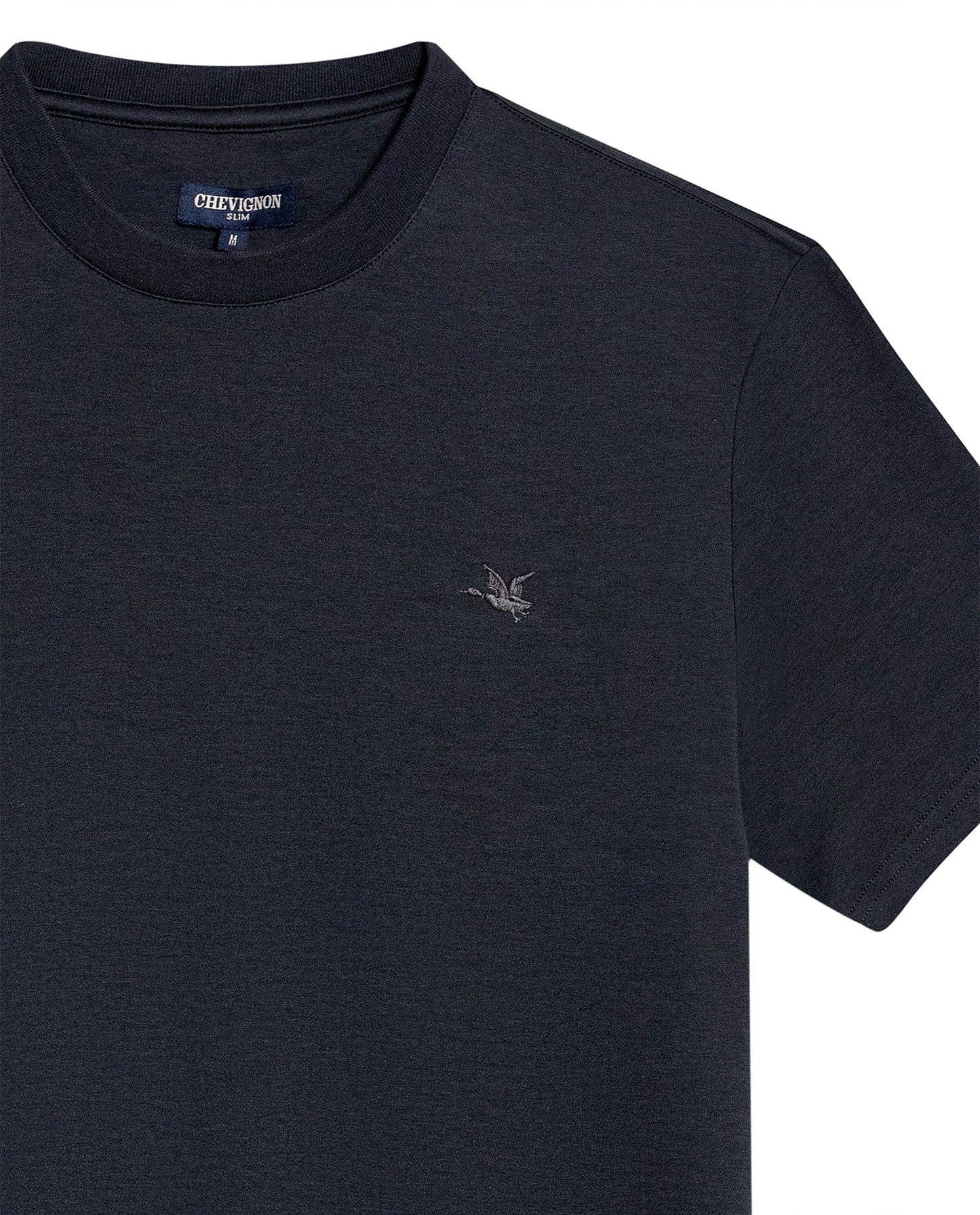 Men's T-Shirt Slim Fit Short Sleeve Minimalist Duck - Gray