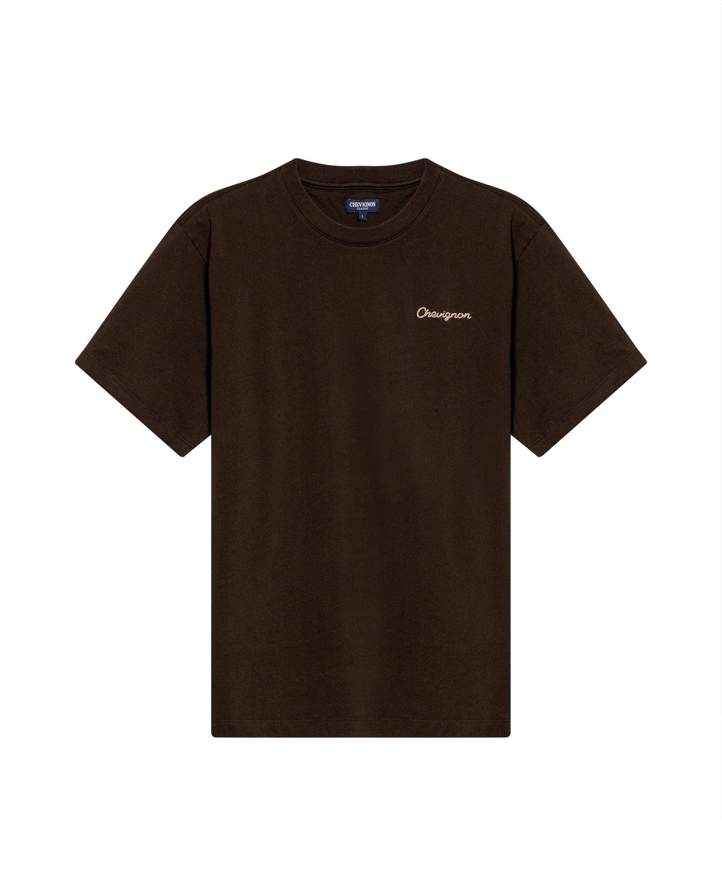 Men's Rodeo T-Shirt Classic Fit Short Sleeve Artisan Embroidery - Brown