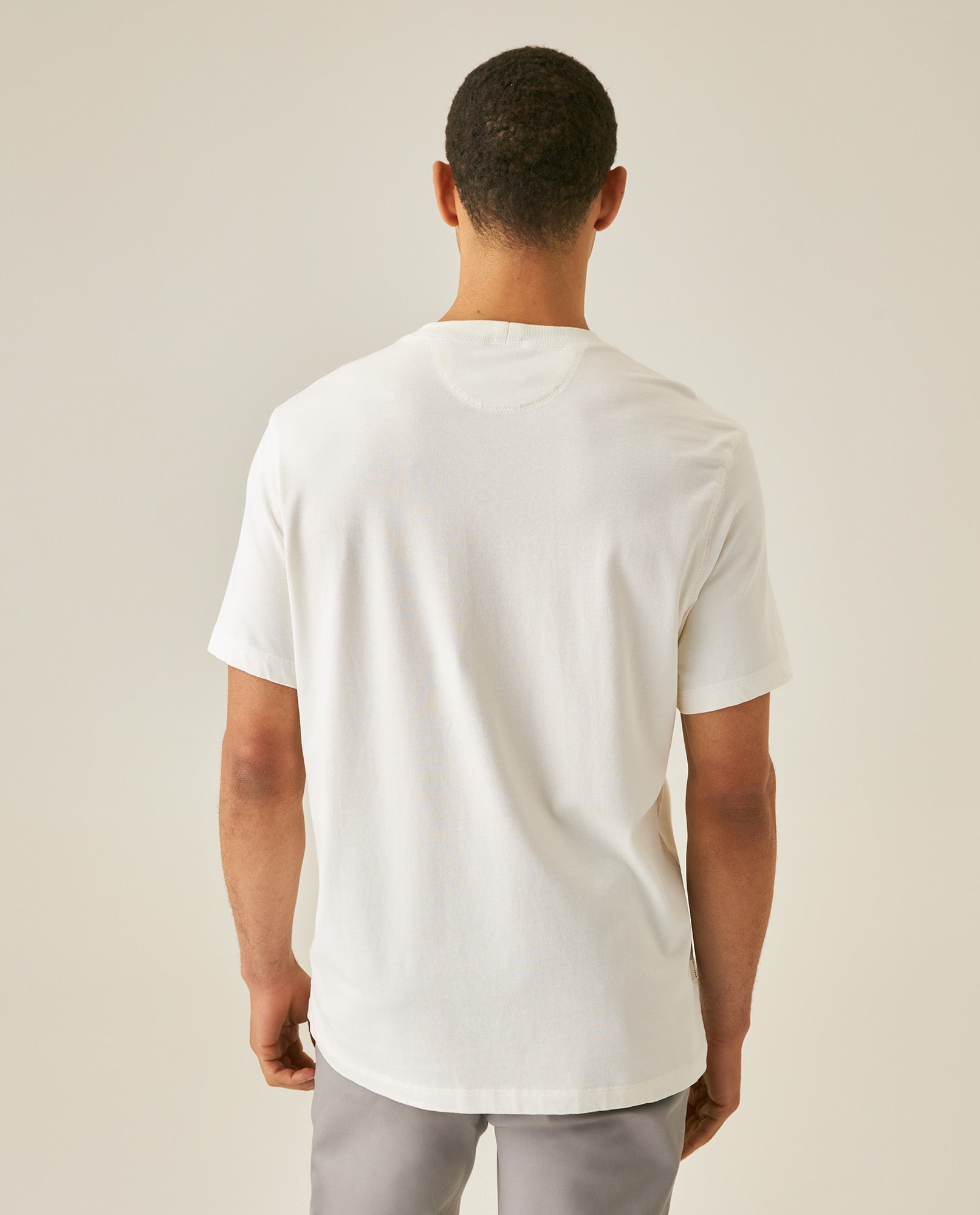 Men's Rodeo T-Shirt Classic Fit Short Sleeve Cotton Jersey Varsovia Medium Weight Decorative Seams Localized Print - Raw