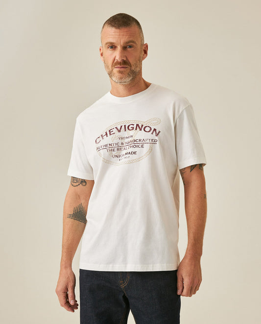 Men's Rodeo T-Shirt Slim Fit Short Sleeve Cotton Jersey Nazca Medium Weight Front Back Graphics - Raw
