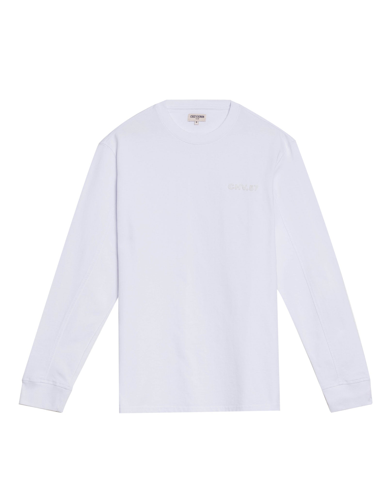 Men's Classic Fit Long Sleeve T-shirt in Cotton Voyage