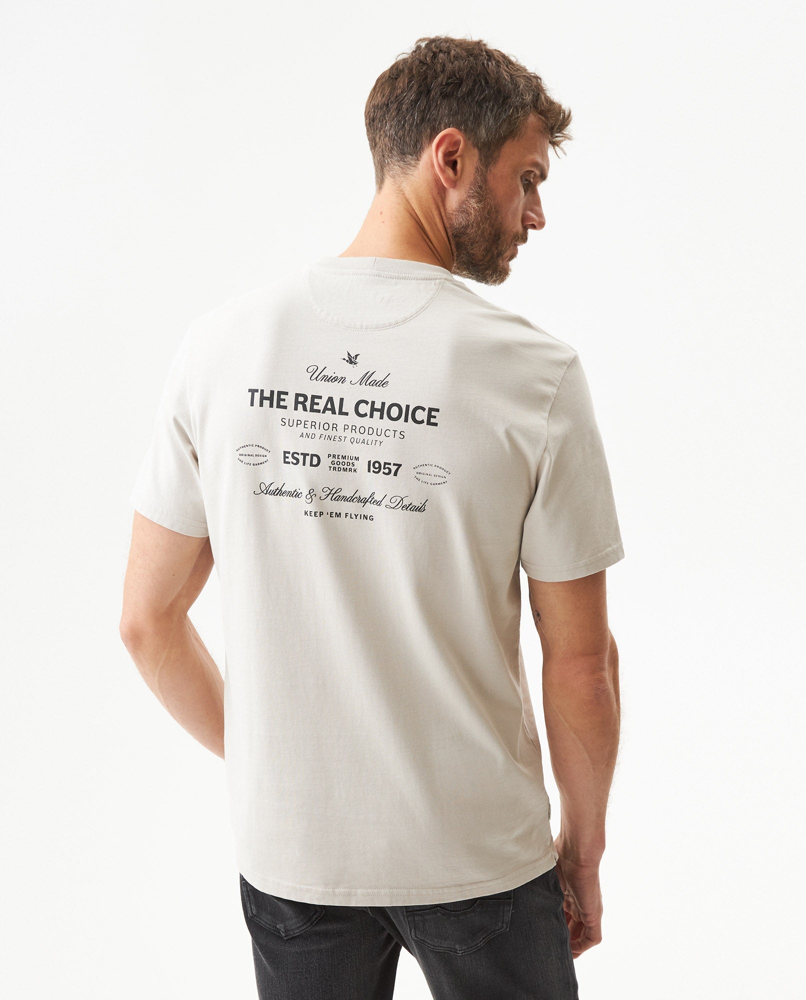 Men's Classic Fit Short Sleeve T-shirt in Cotton Ballroom