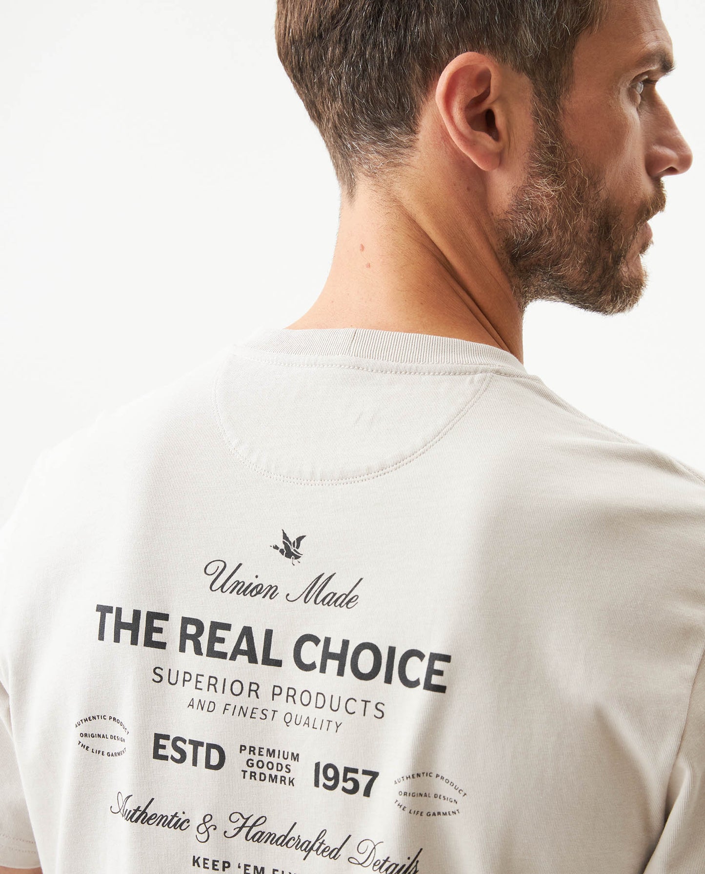 Men's Classic Fit Short Sleeve T-shirt in Cotton Ballroom