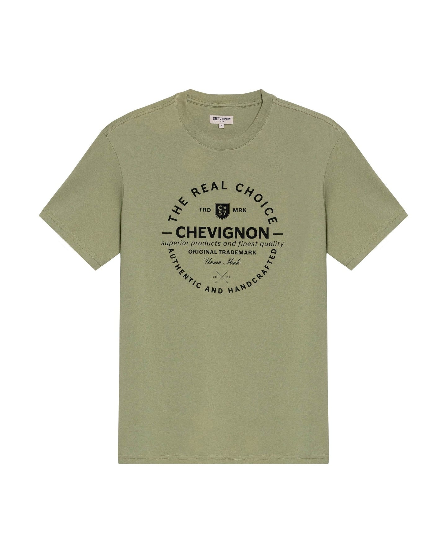 Men's Slim Fit Short Sleeve T-shirt in Cotton Festive