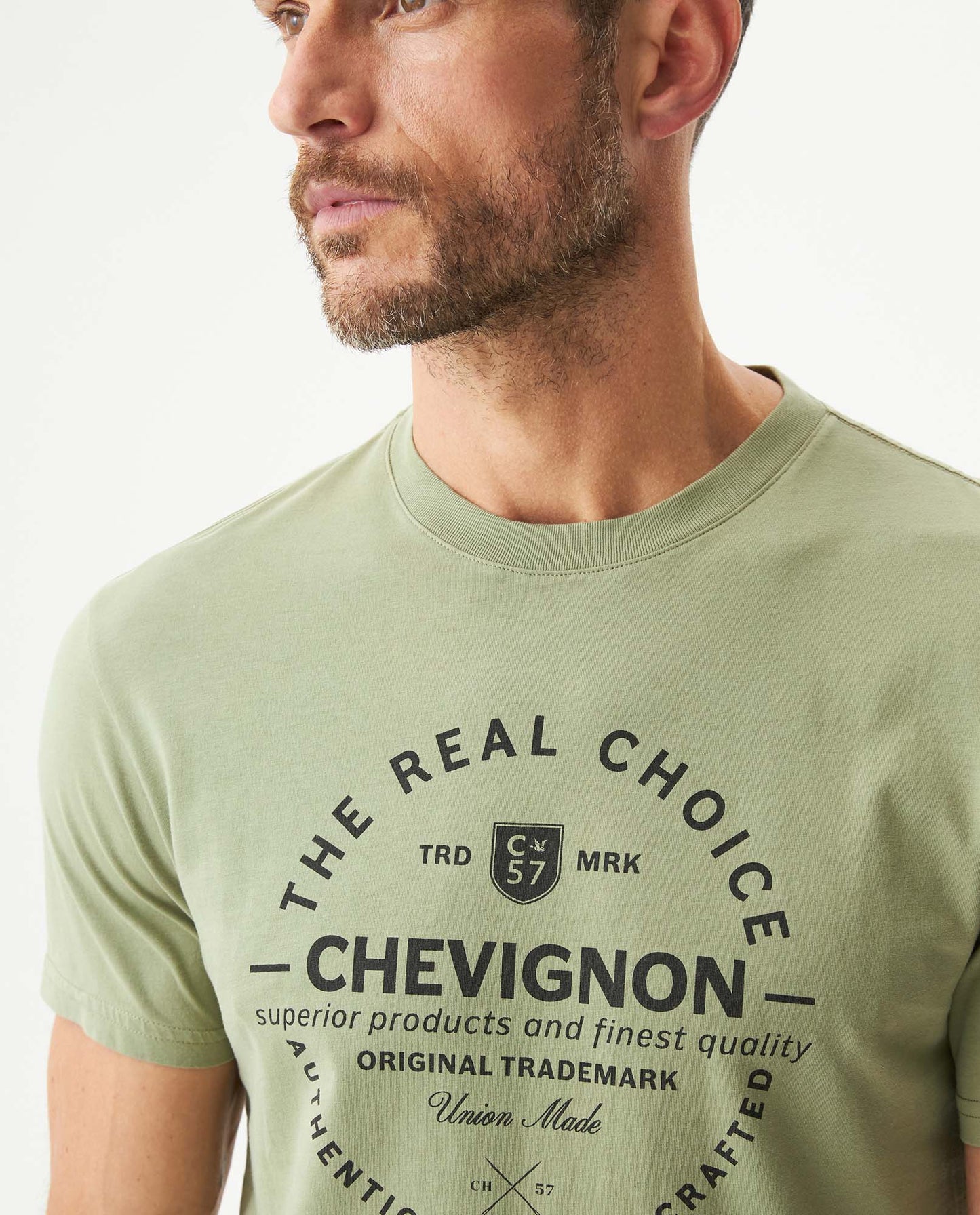 Men's Slim Fit Short Sleeve T-shirt in Cotton Festive