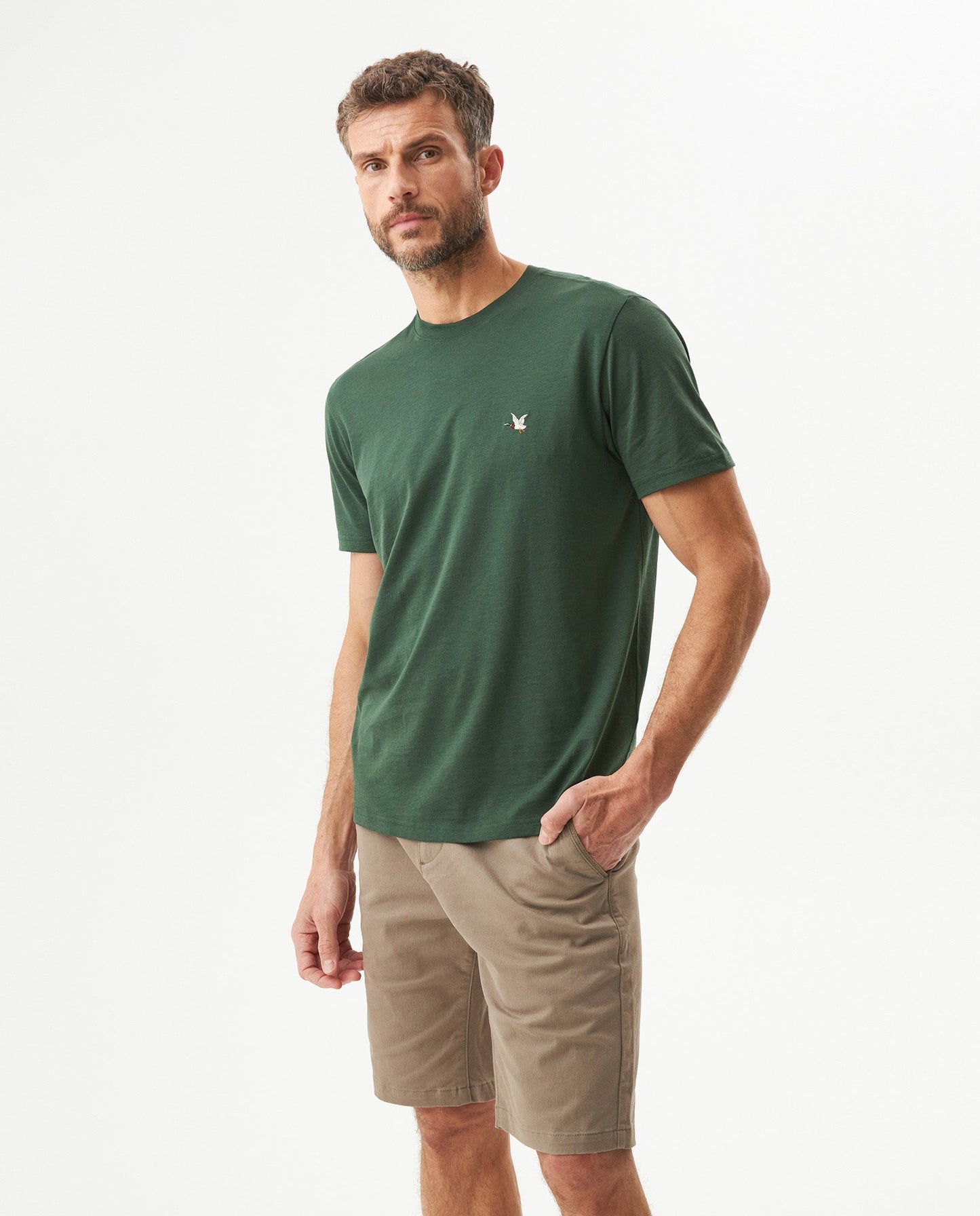 Men's Essential Slim Fit Short Sleeve T-shirt in Pima Cotton Heritage