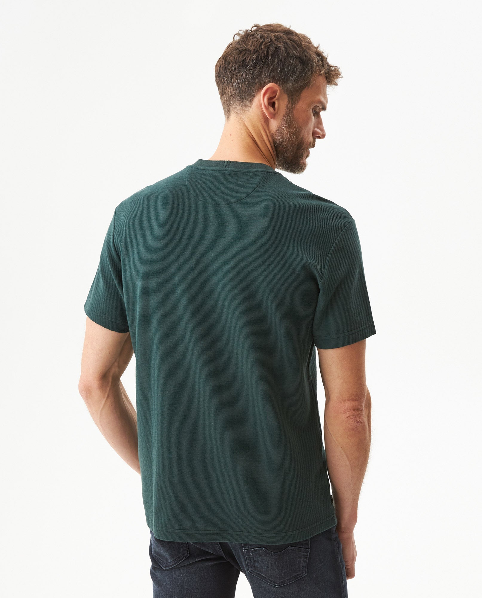 Men's Classic Fit Embroidered T-shirt in Cotton Moorings