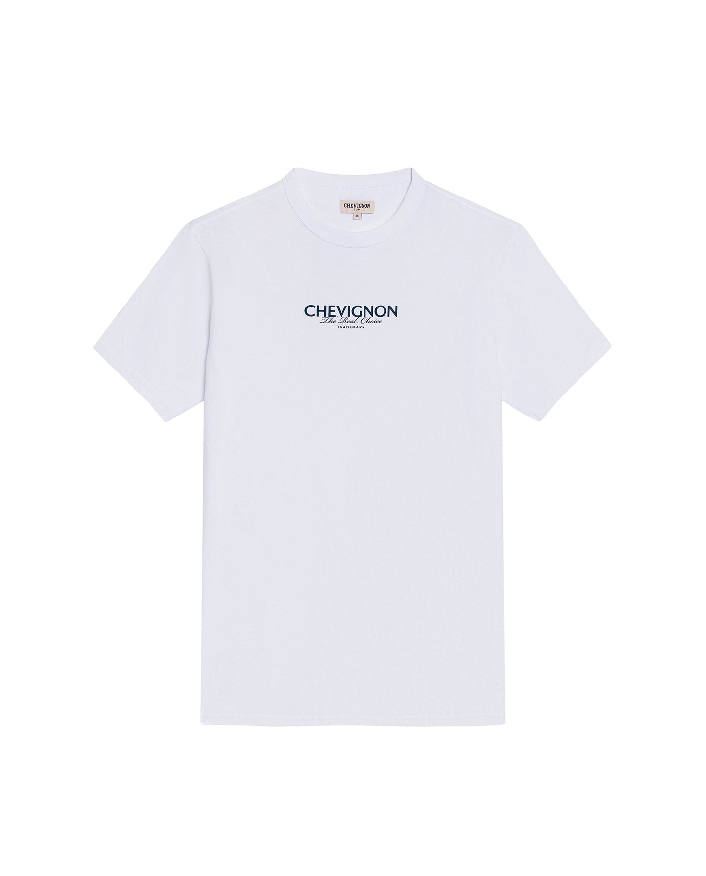 Men's Slim Fit Typographic Graphic T-shirt in Cotton Seafront