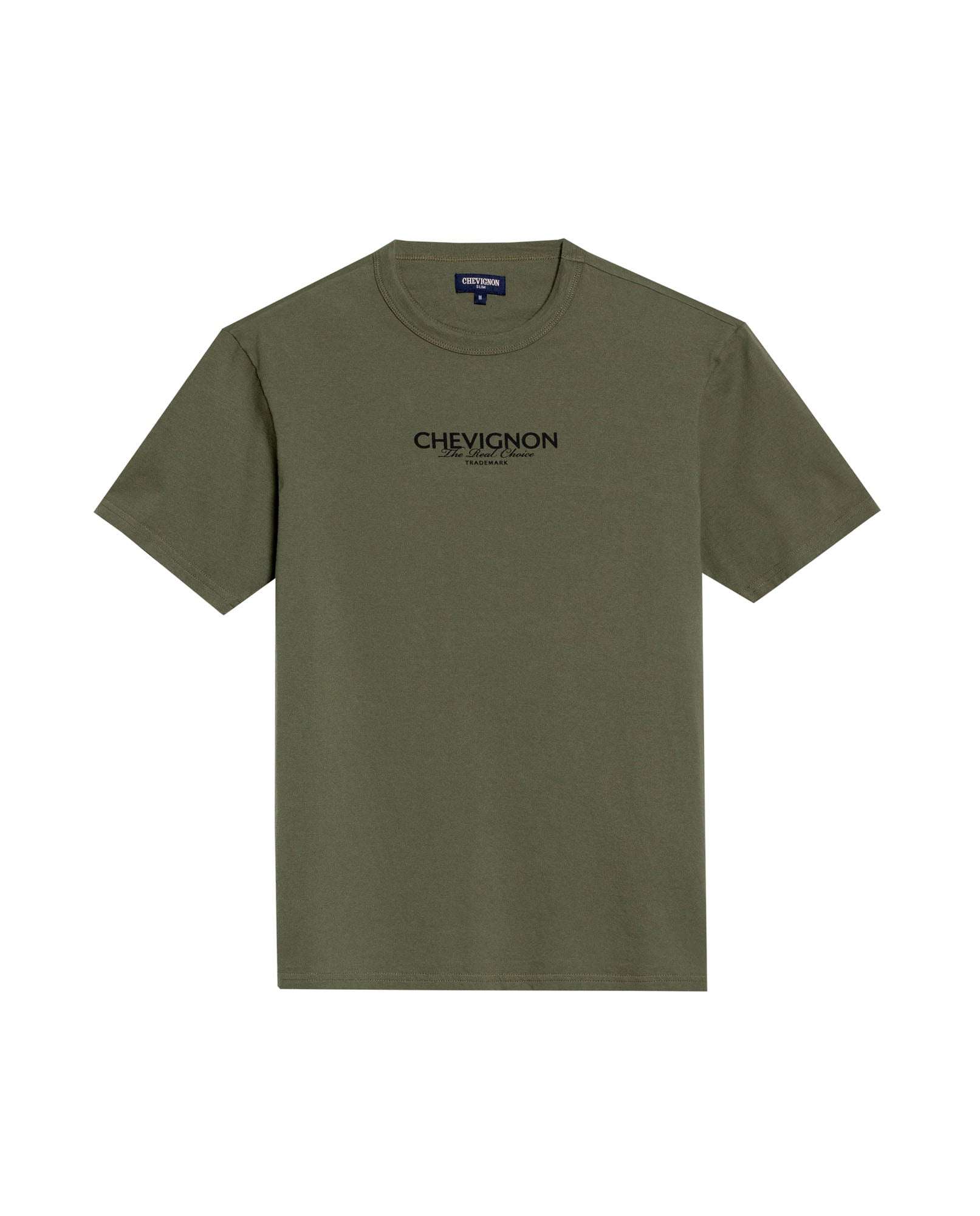 Men's Slim Fit Typographic Graphic T-shirt in Cotton Seafront