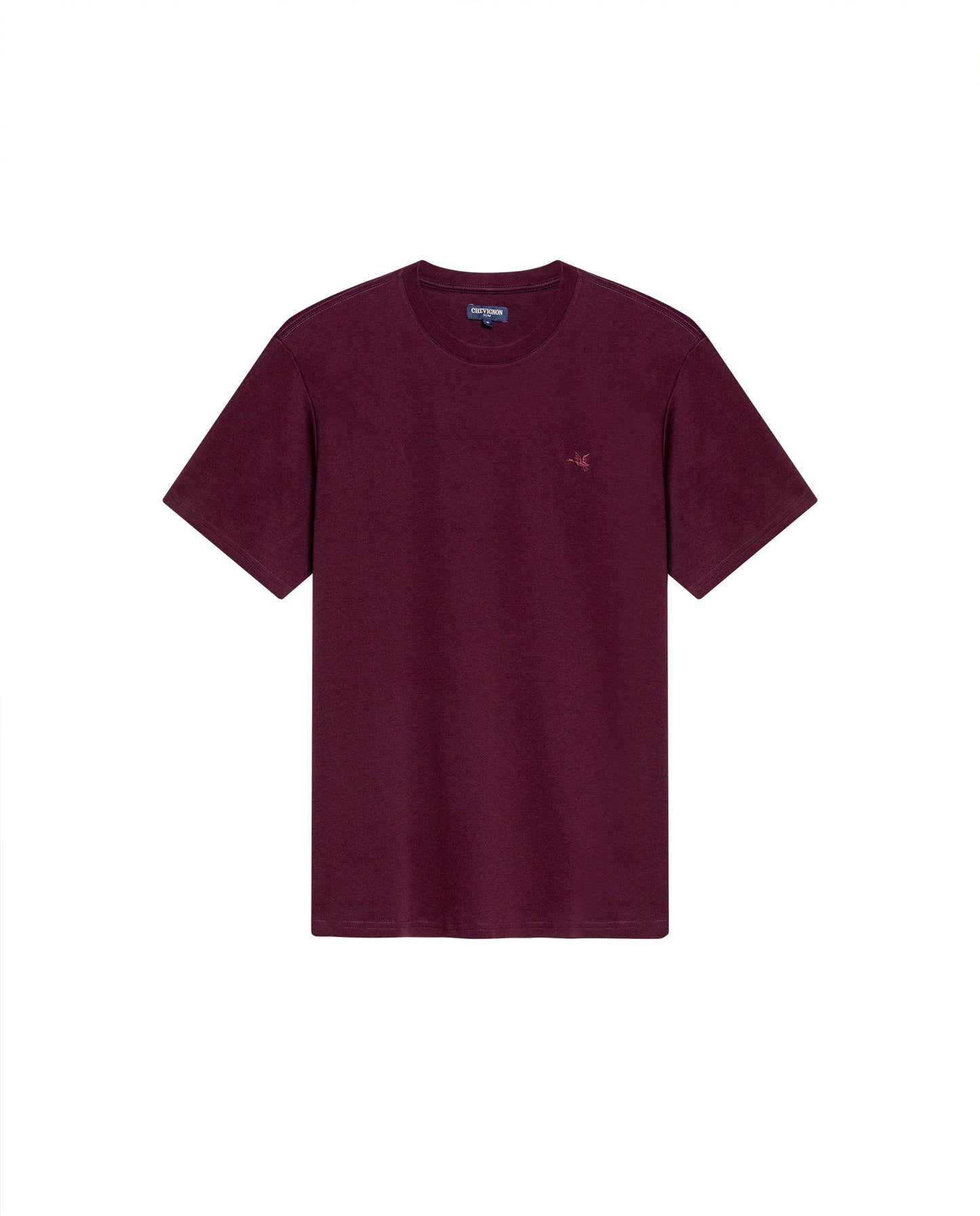 Men's Embroidered Slim Fit T-shirt in Cotton Twilight