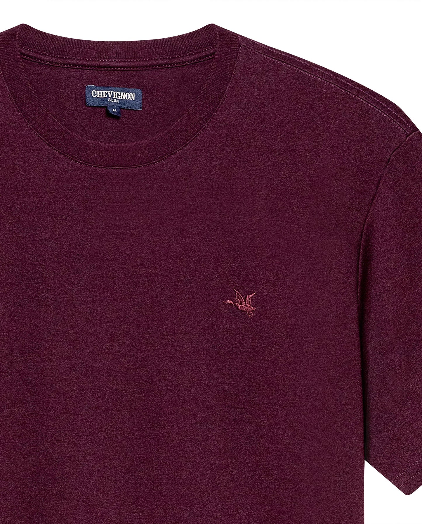 Men's Embroidered Slim Fit T-shirt in Cotton Twilight