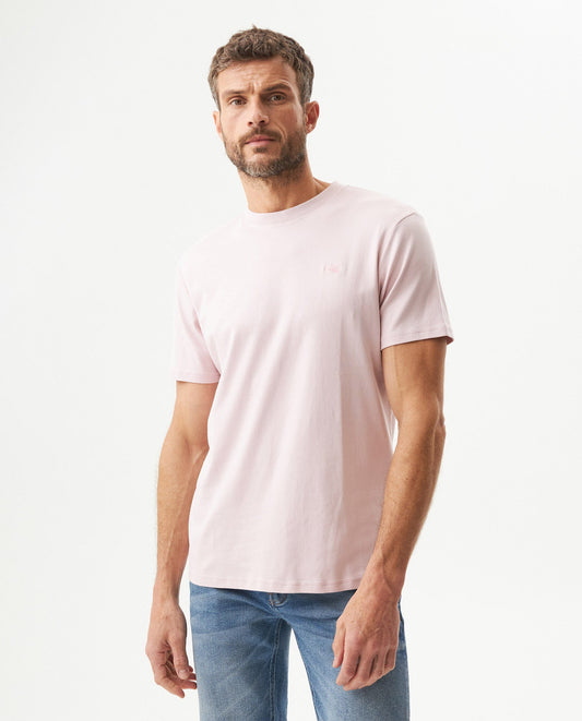 Men's Embroidered Slim Fit T-shirt in Cotton Twilight