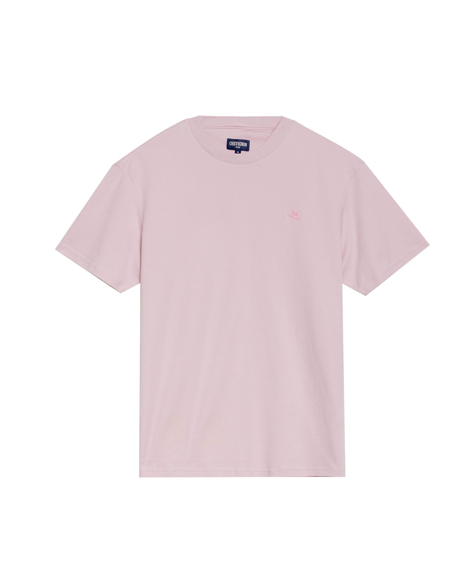 Men's Embroidered Slim Fit T-shirt in Cotton Twilight