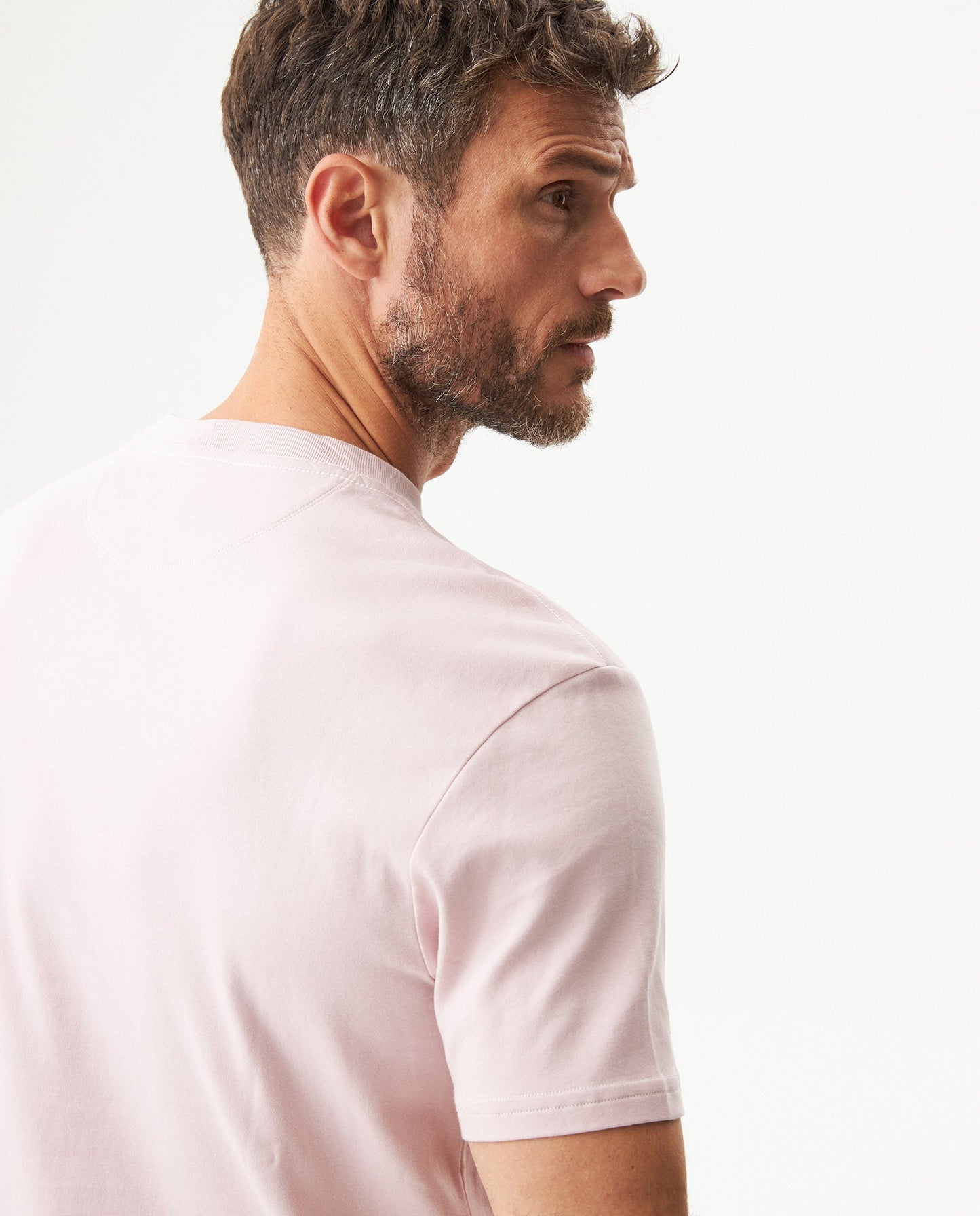 Men's Embroidered Slim Fit T-shirt in Cotton Twilight