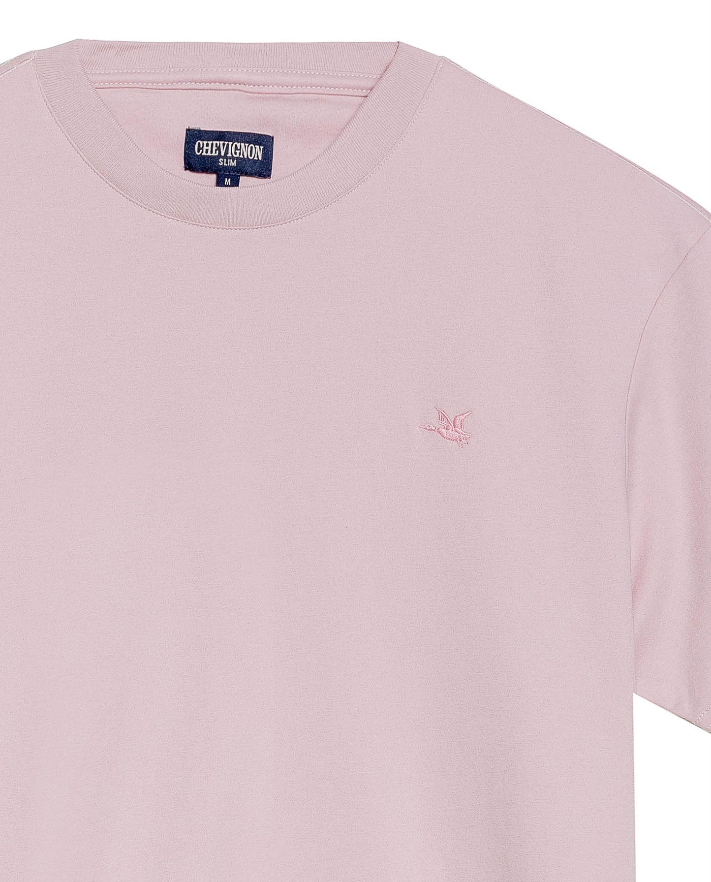 Men's Embroidered Slim Fit T-shirt in Cotton Twilight