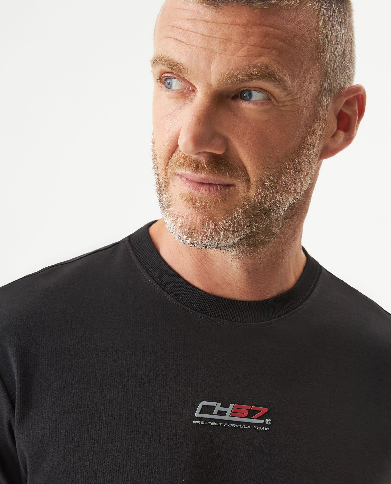 Men's Racing Graphic Slim Fit T-shirt in Cotton Wharf