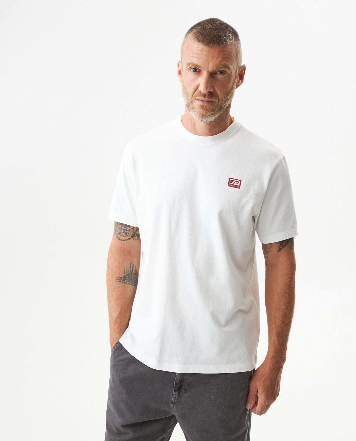 Men's Racing Graphic Classic Fit T-shirt in Cotton Captain