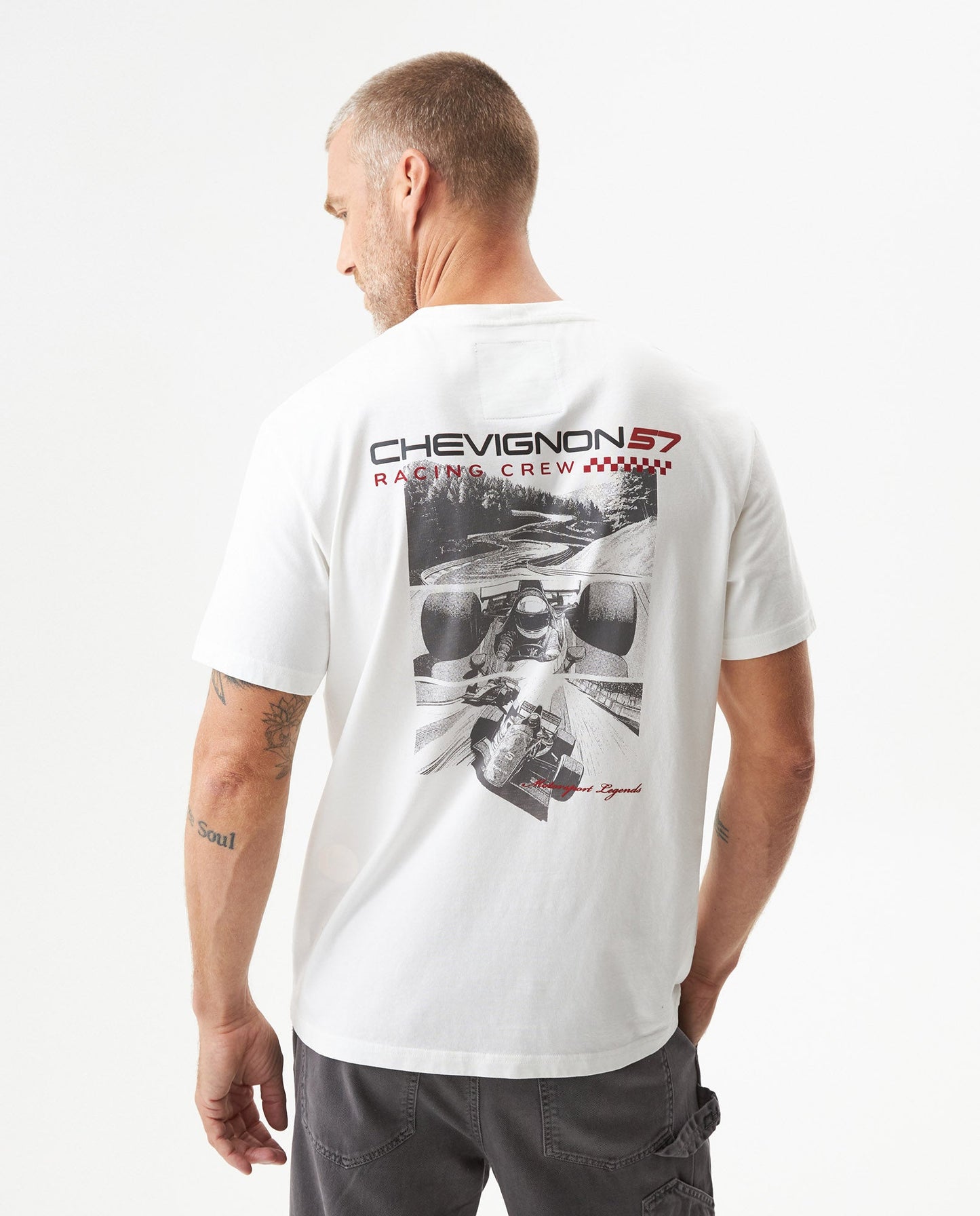 Men's Racing Graphic Classic Fit T-shirt in Cotton Captain