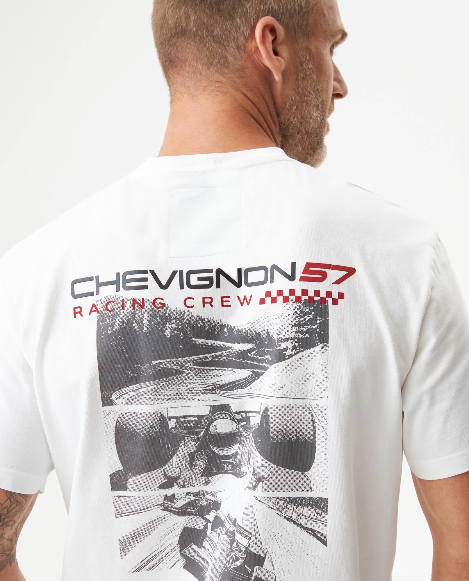 Men's Racing Graphic Classic Fit T-shirt in Cotton Captain