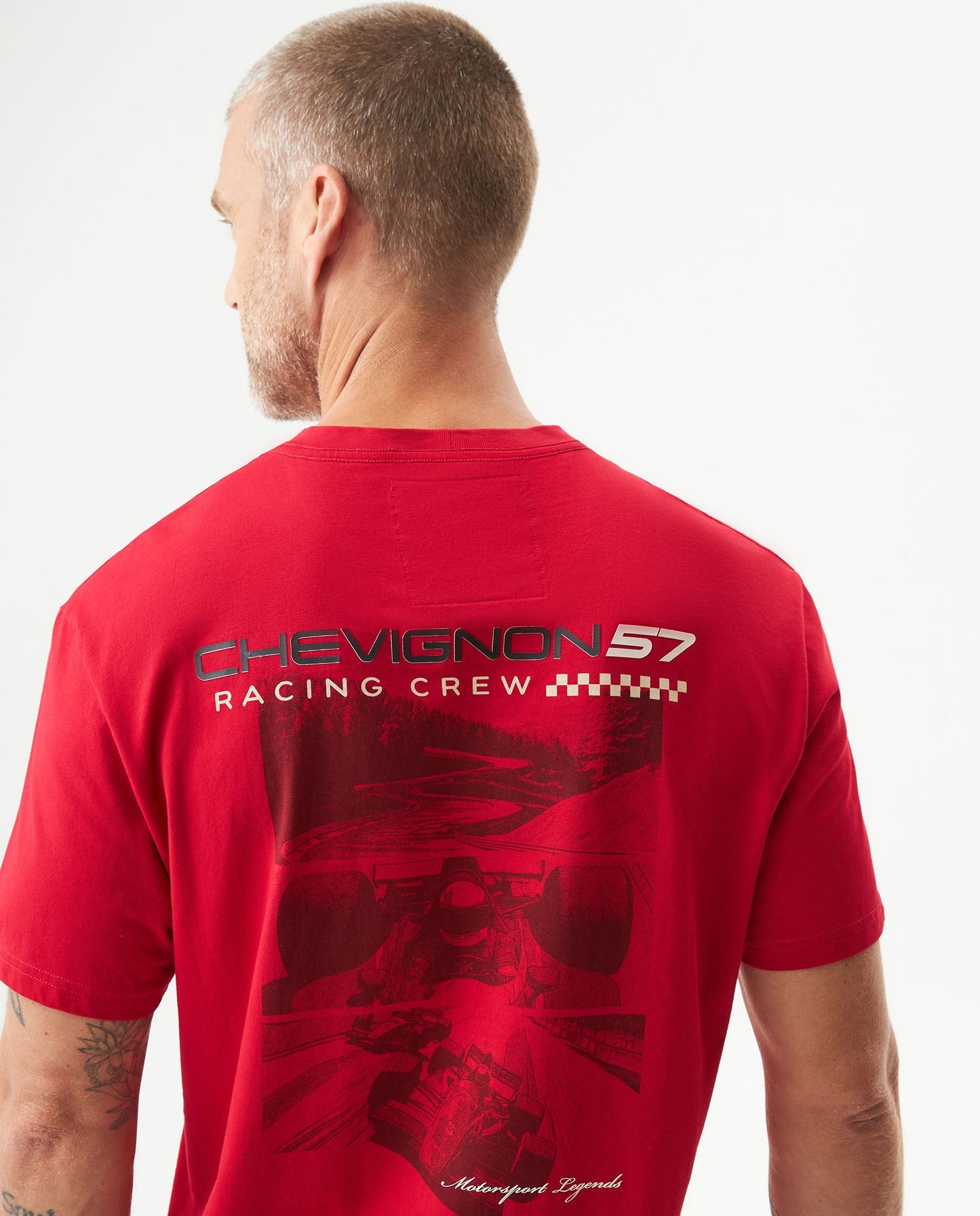 Men's Racing Graphic Classic Fit T-shirt in Cotton Captain