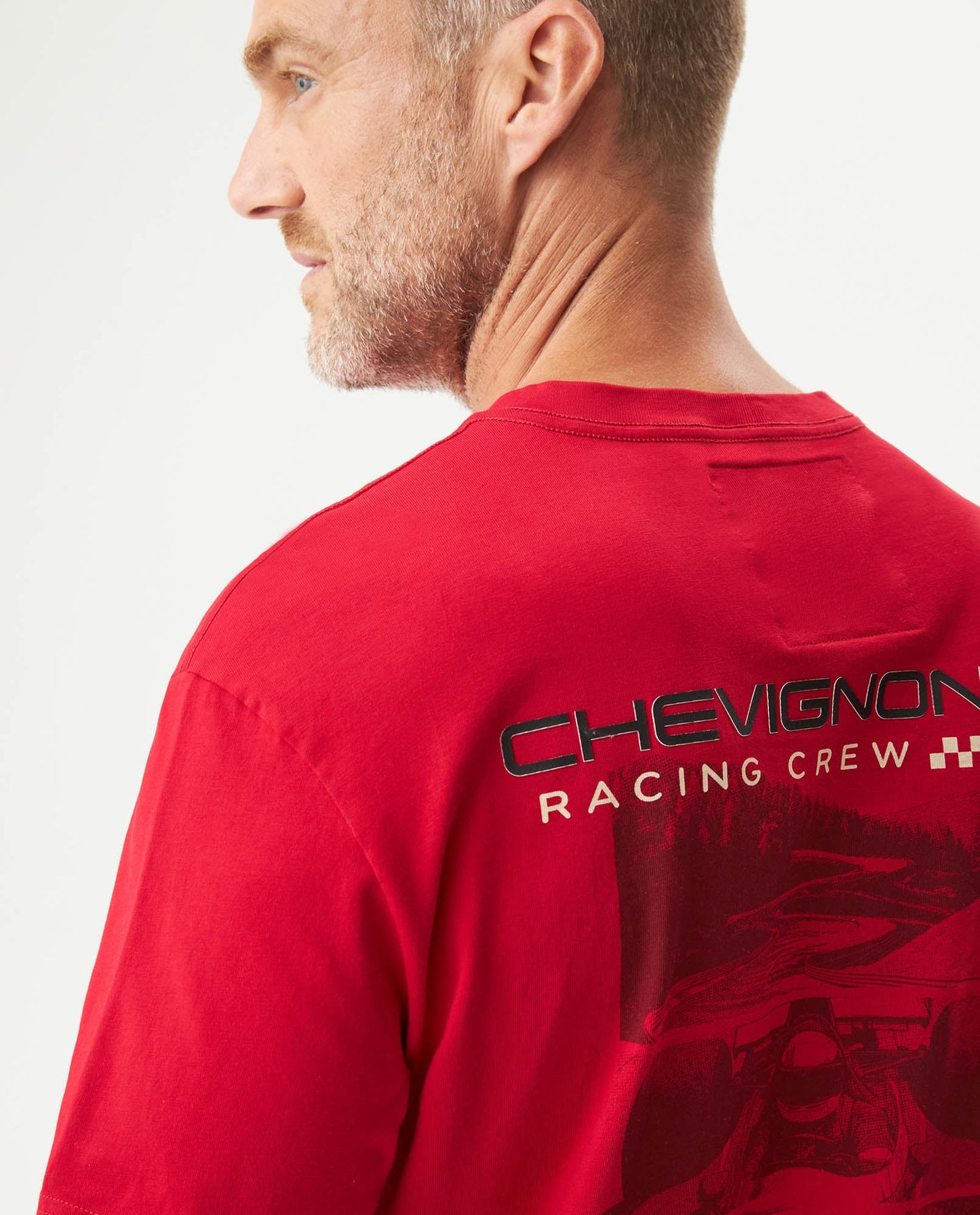 Men's Racing Graphic Classic Fit T-shirt in Cotton Captain