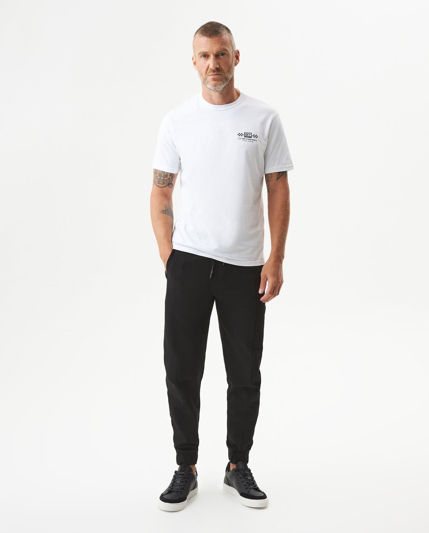 Men's Racing Slim Fit T-shirt in Cotton Nautical