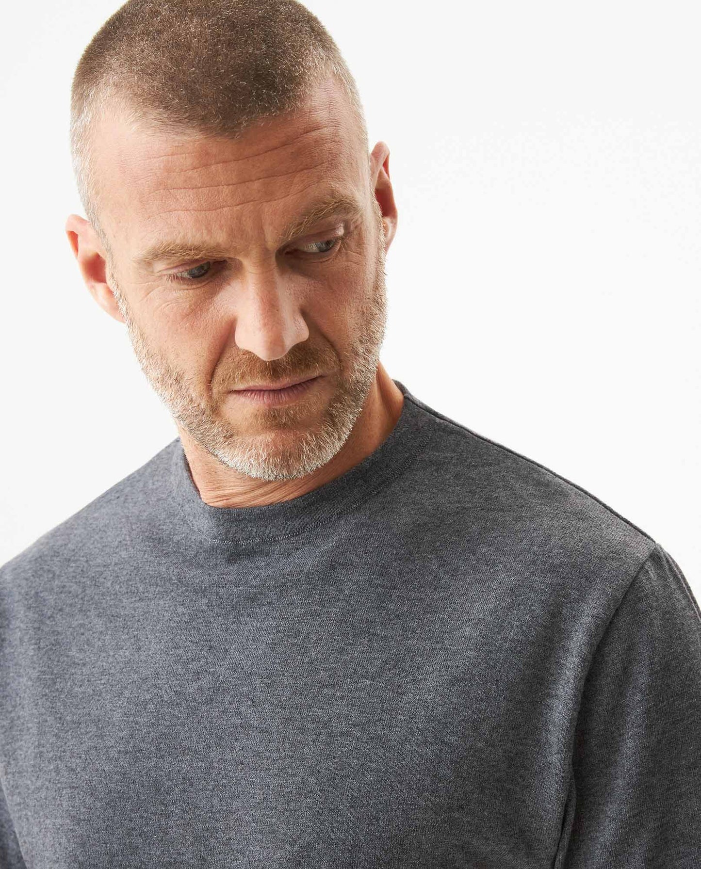 Men's Heathered Cotton Knit T-shirt Sparkle